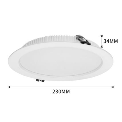 Immax NEO 07294L - dimeriuojamas įleidžiamas DOWN LED šviestuvas, 36 W, 230 V, su Wi‑Fi, Tuya Ø 23 cm, baltas