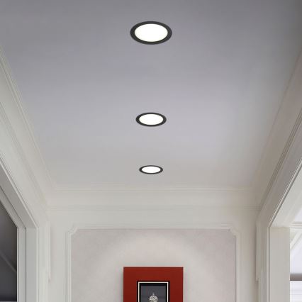 Immax NEO 07294L - Dimeriuojamas įleidžiamas LED šviestuvas DOWN LED/36W/230V Wi-Fi skersmuo 23 cm juodas