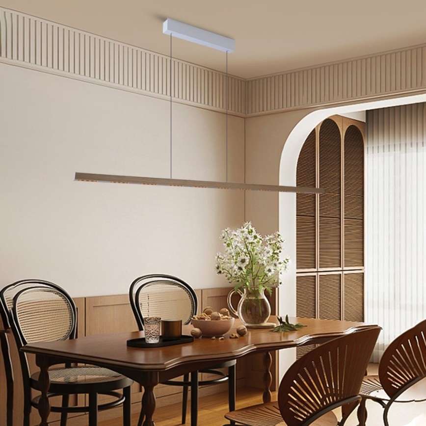 Immax NEO 07310L - LED dimeriuojamas pakabinamas šviestuvas ant troselio su jutikliu MADEIRA LED/37W/230V 157 cm uosis