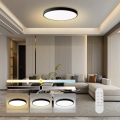 Immax NEO 07314L - LED reguliuojamas lubinis šviestuvas SEMPLICI LED/128W/230V skersmuo 100 cm Wi-Fi Tuya juodas + nuotolinis valdymas