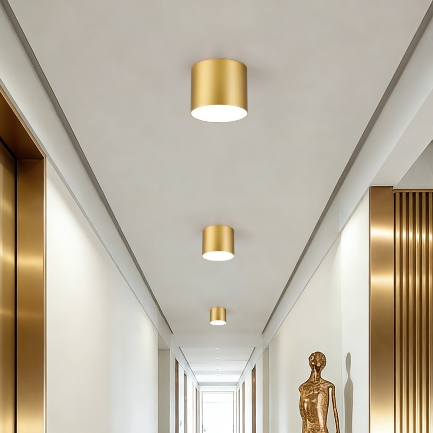 Immax NEO 07317L - reguliuojamas LED lubinis šviestuvas RONDATE LED/18W/230V, skersmuo 11,5 cm, Wi-Fi Tuya, auksinis