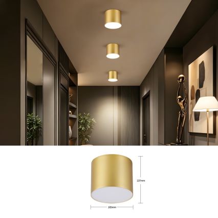Immax NEO 07318L - dimeriuojamas LED lubinis šviestuvas RONDATE LED/32W/230V skersmuo 16,5 cm Wi-Fi Tuya aukso spalvos