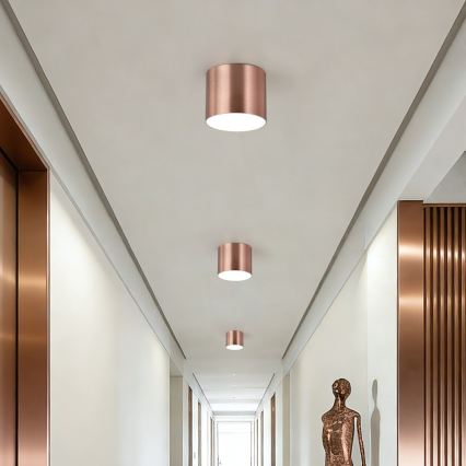 Immax NEO 07319L - RONDATE: reguliuojamas LED lubinis šviestuvas, 18 W, 230 V, skersmuo 11,5 cm, Wi‑Fi (Tuya), rožinio aukso