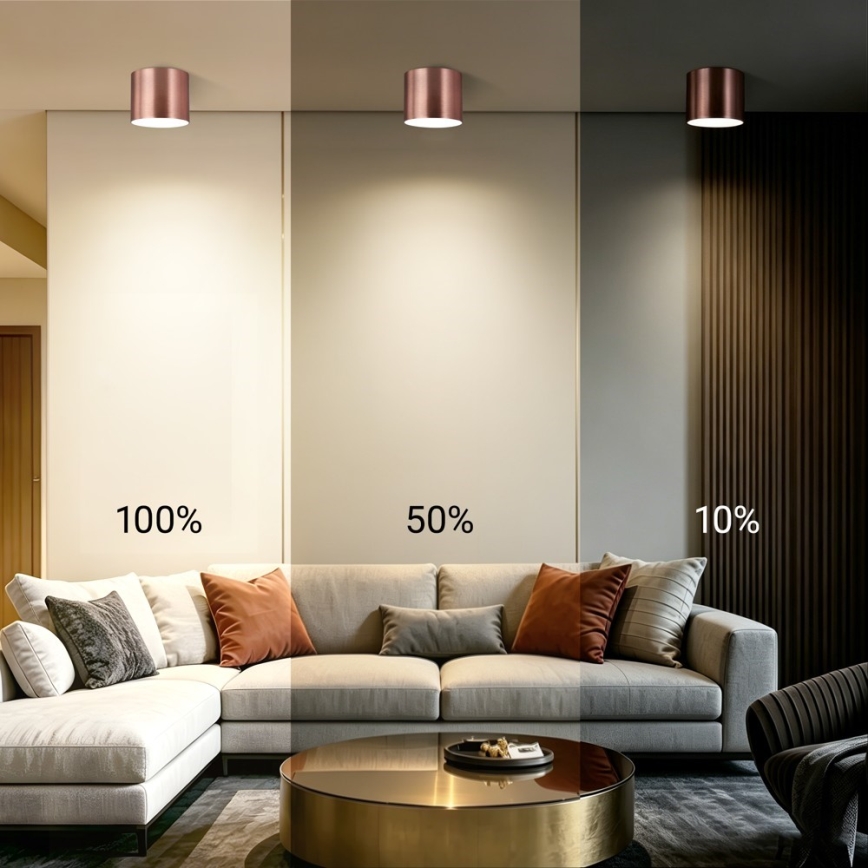 Immax NEO 07320L - Dimeriuojamas LED lubinis šviestuvas RONDATE LED/32W/230V skersmuo 16,5 cm Wi-Fi Tuya rožinio aukso