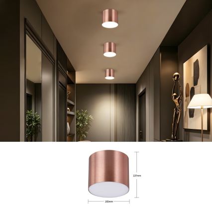 Immax NEO 07320L - Dimeriuojamas LED lubinis šviestuvas RONDATE LED/32W/230V skersmuo 16,5 cm Wi-Fi Tuya rožinio aukso