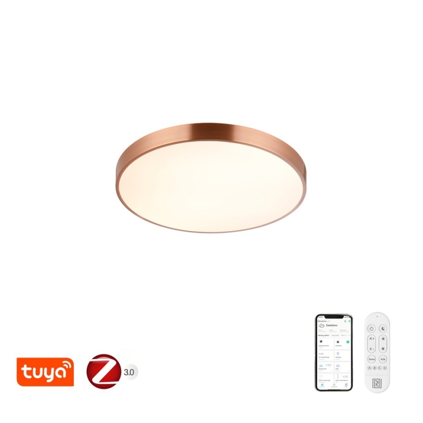 Immax NEO 07321L - LED reguliuojamas lubų šviestuvas NEO LITE SEMPLICI LED/36W/230V Ø 40 cm, vario spalvos + nuotolinis valdymas