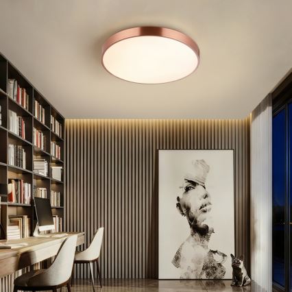 Immax NEO 07321L - LED reguliuojamas lubų šviestuvas NEO LITE SEMPLICI LED/36W/230V Ø 40 cm, vario spalvos + nuotolinis valdymas