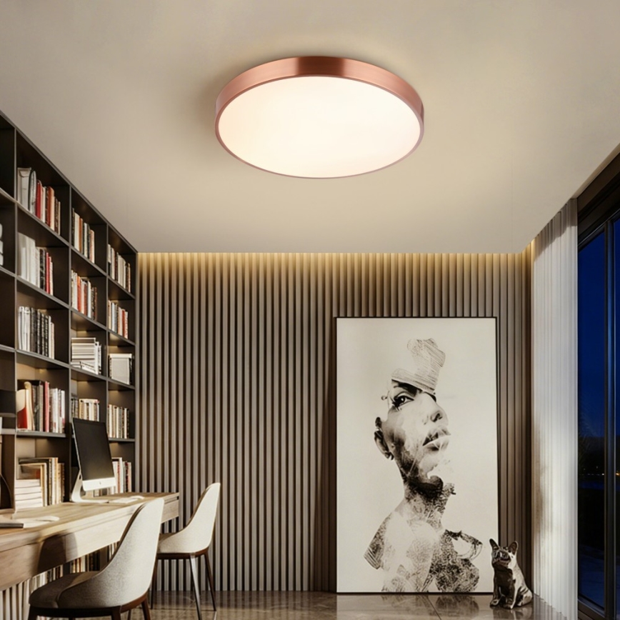 Immax NEO 07321L - LED reguliuojamas lubų šviestuvas NEO LITE SEMPLICI LED/36W/230V Ø 40 cm, vario spalvos + nuotolinis valdymas