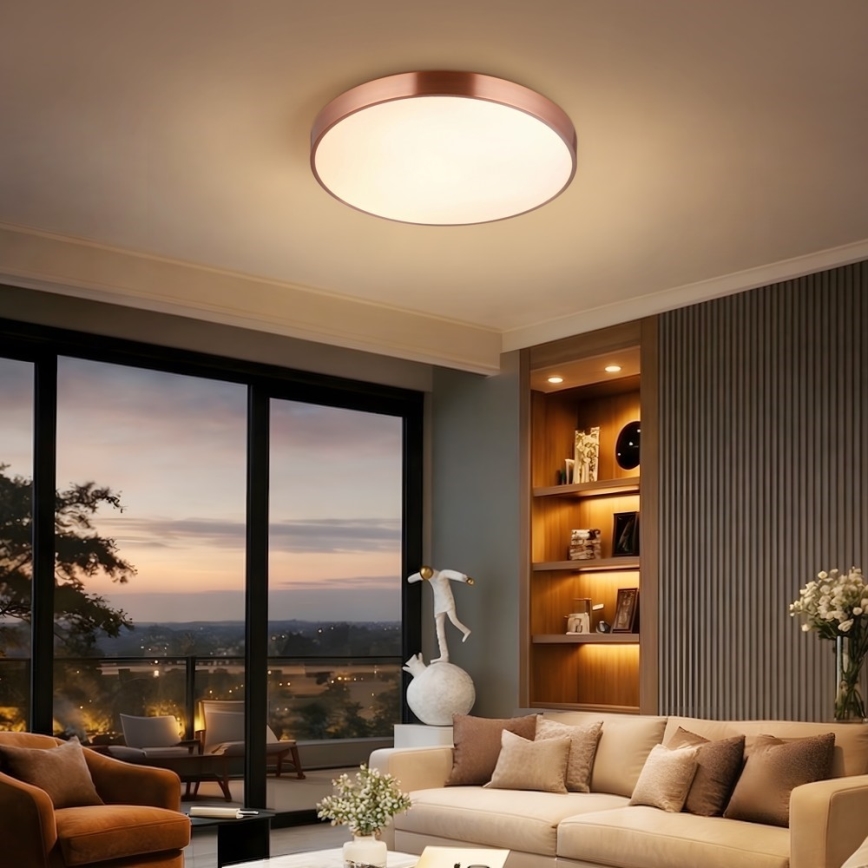 Immax NEO 07321L - LED reguliuojamas lubų šviestuvas NEO LITE SEMPLICI LED/36W/230V Ø 40 cm, vario spalvos + nuotolinis valdymas