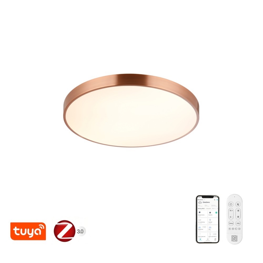 Immax NEO 07322L - reguliuojamas LED lubų šviestuvas NEO LITE SEMPLICI LED/60W/230V skersmuo 60 cm vario spalvos + nuotolinis valdymas