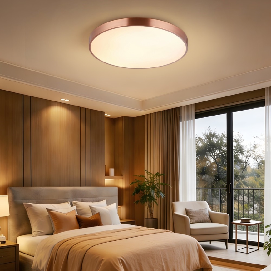 Immax NEO 07322L - reguliuojamas LED lubų šviestuvas NEO LITE SEMPLICI LED/60W/230V skersmuo 60 cm vario spalvos + nuotolinis valdymas