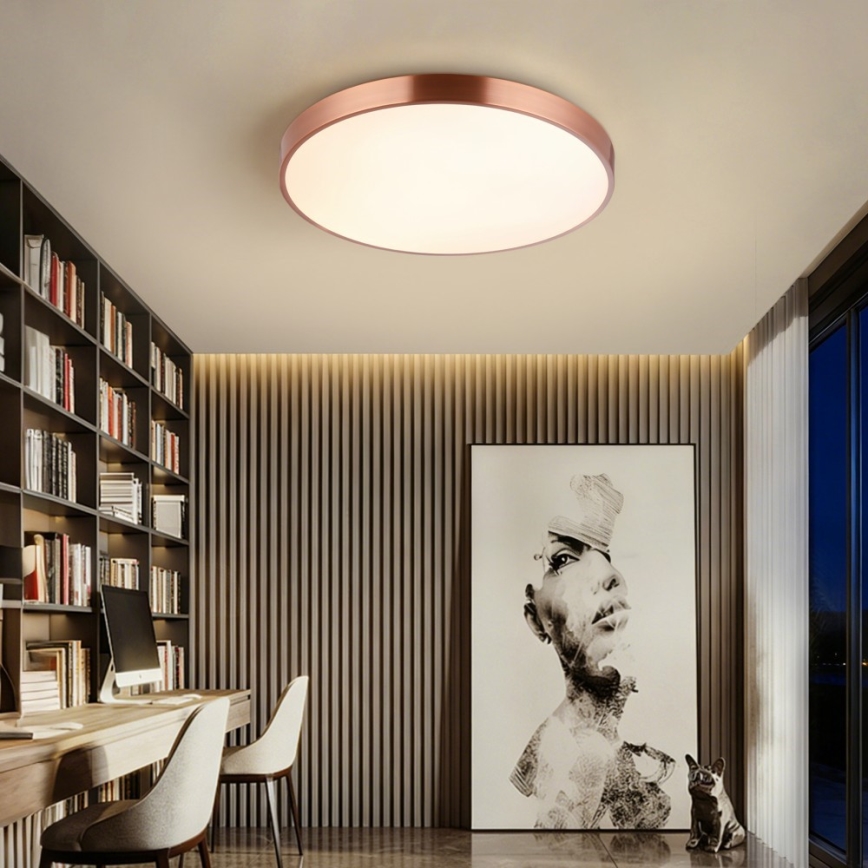 Immax NEO 07322L - reguliuojamas LED lubų šviestuvas NEO LITE SEMPLICI LED/60W/230V skersmuo 60 cm vario spalvos + nuotolinis valdymas