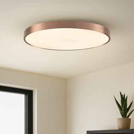 Immax NEO 07323L - LED reguliuojamas lubinis šviestuvas SEMPLICI LED/96W/230V skersmuo 80 cm Wi‑Fi Tuya rožinio aukso + nuotolinis pultas