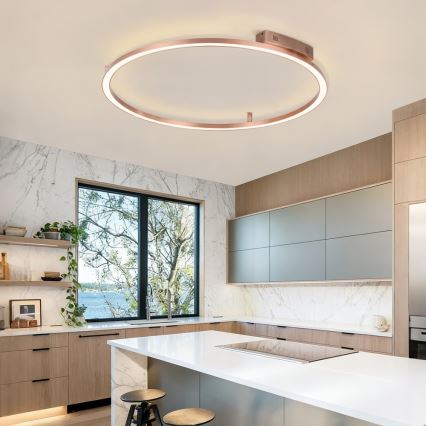 Immax NEO 07325-120C - LED dimeriuojamas lubinis šviestuvas FINO LED/72W/230V 120 cm Tuya rožinio aukso + nuotolinis valdymas