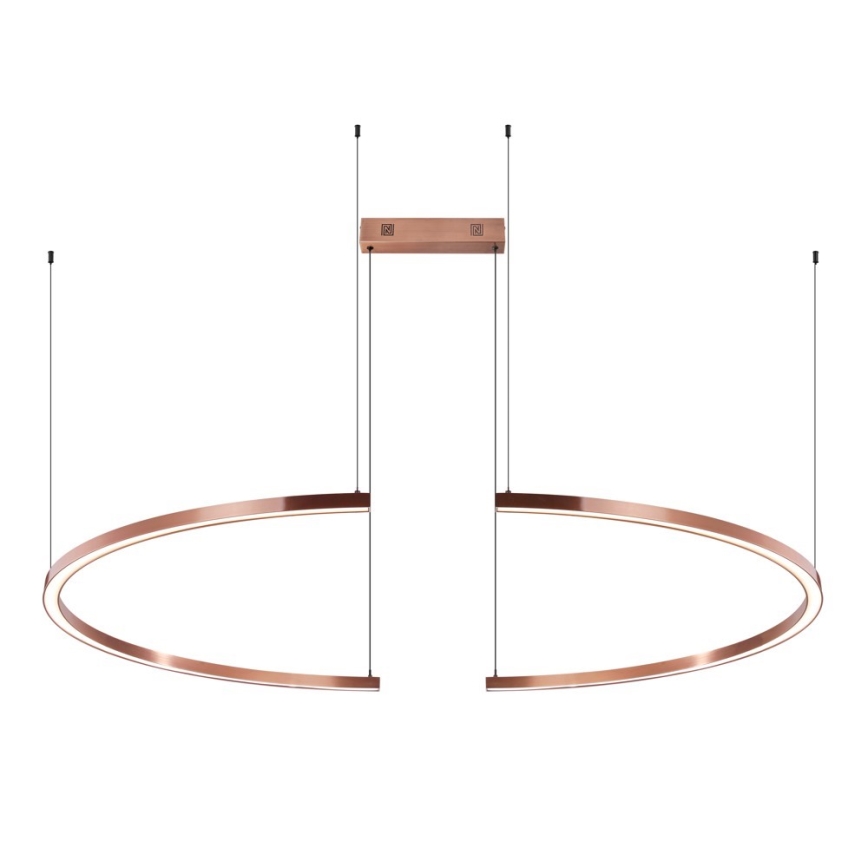 Immax NEO 07328L - Dimeriuojamas LED pakabinamas šviestuvas ant troselio FINO LED/72W/230V 120 cm rožinio aukso Tuya + nuotolinis valdymas