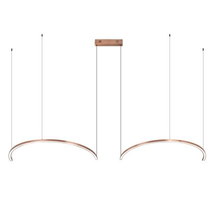 Immax NEO 07328L - reguliuojamas LED šviestuvas ant laido FINO LED/72W/230V 120 cm Tuya rožinio aukso spalvos + nuotolinis valdymas