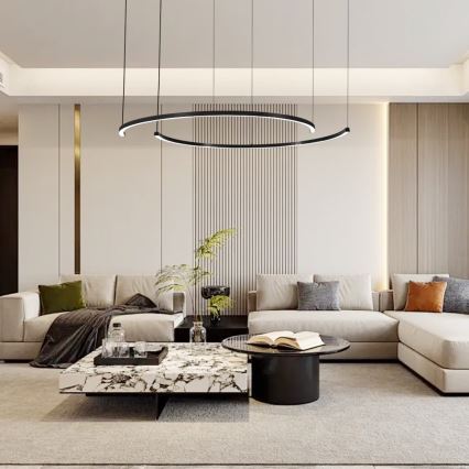 Immax NEO 07329L - dimeriuojama LED liustra ant kabelio FINO, LED/72W/230V, 120 cm, juoda, Tuya + nuotolinis valdymas