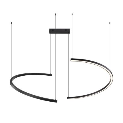Immax NEO 07329L - dimeriuojama LED liustra ant kabelio FINO, LED/72W/230V, 120 cm, juoda, Tuya + nuotolinis valdymas