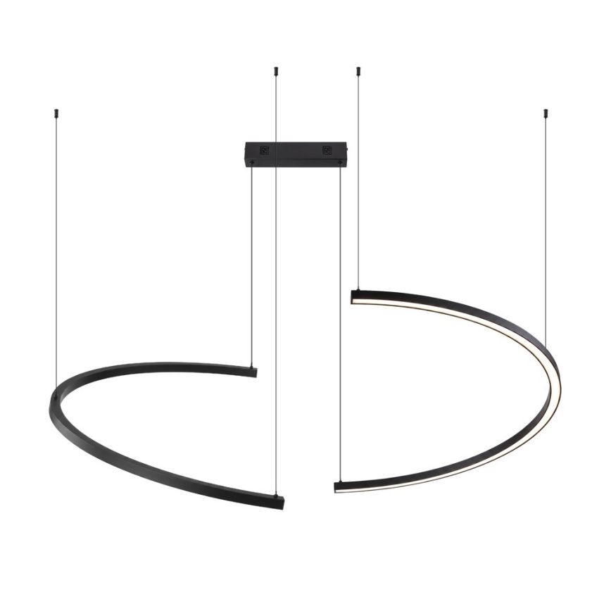 Immax NEO 07329L - dimeriuojama LED liustra ant kabelio FINO, LED/72W/230V, 120 cm, juoda, Tuya + nuotolinis valdymas