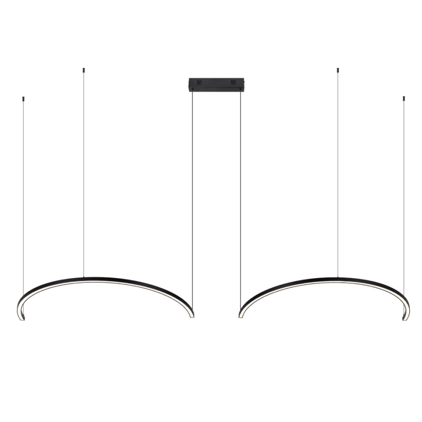 Immax NEO 07329L - dimeriuojama LED liustra ant kabelio FINO, LED/72W/230V, 120 cm, juoda, Tuya + nuotolinis valdymas