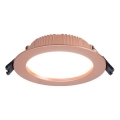 Immax NEO 07330L - LED dimeriuojamas įleidžiamas DOWN šviestuvas LED/12W/230V Wi-Fi Tuya, skersmuo 12 cm, rožinio aukso spalvos