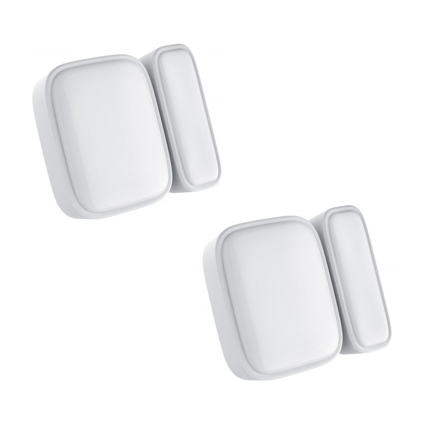 Immax NEO 07511L - KOMPLEKTAS 2x Magnetinis langų ir durų jutiklis SMART 1xCR2032  Zigbee Tuya