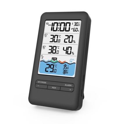 Immax NEO 07529L - Išmanusis baseino temperatūros jutiklis + 2x patalpų temperatūros ir drėgmės jutiklis Wi-Fi Tuya