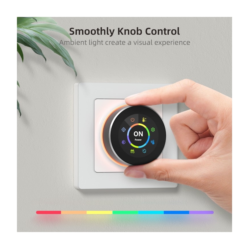 Immax NEO 07534L - SMART grindinio šildymo termostatas 230V/3A Wi-Fi Tuya