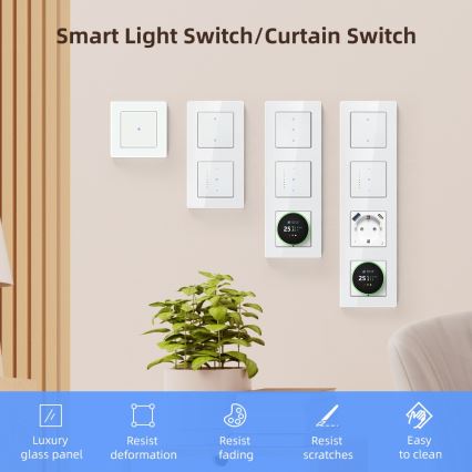 Immax NEO 07540L - Išmanusis jungiklis žaliuzių ir roletų valdymui 230V Wi-Fi Tuya