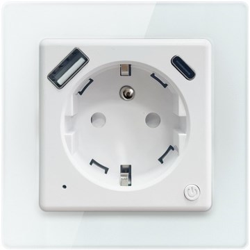 Immax NEO 07544L - Išmanioji E tipo rozetė 16 A / 230 V + 1x USB-A + 1x USB-C PD 20 W Wi-Fi