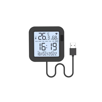Immax NEO 07559L - Valdiklis su temperatūros ir drėgmės jutikliu 5V Wi-Fi