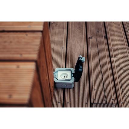 Immax NEO 07708L - Lauko lizdas NEO LITE Smart 1x230V IP65 Wi-Fi Tuya