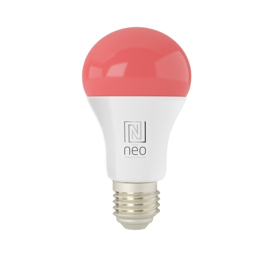 Immax NEO 07712L - LED RGB+CCT Pritemdoma elektros lemputė NEO LITE Smart E27/9W/230V Wi-Fi Tuya 2200 - 6500K