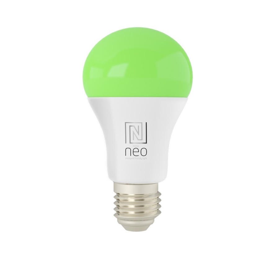 Immax NEO 07712L - LED RGB+CCT Pritemdoma elektros lemputė NEO LITE Smart E27/9W/230V Wi-Fi Tuya 2200 - 6500K