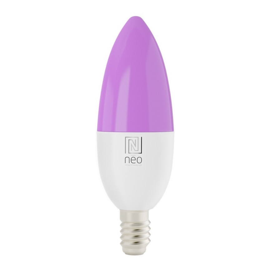 Immax NEO 07716L - LED RGB+CCT Pritemdoma elektros lemputė E14/5,5W/230V 2700K Wi-Fi Tuya