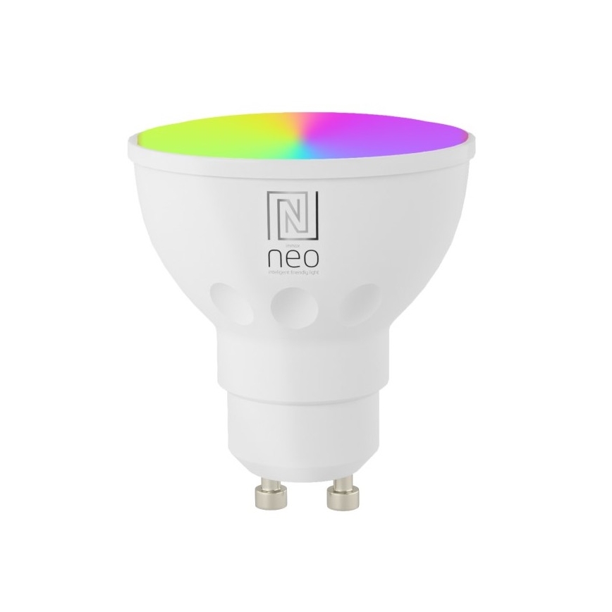 Immax NEO 07724CDO - KOMPLEKTAS 3x LED RGB+CCT Pritemdoma elektros lemputė GU10/6W/230V 2700-6500K Wi-Fi Tuya + nuotolinio valdymo pultas