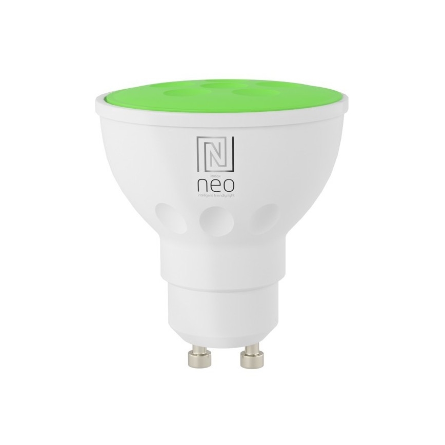Immax NEO 07724L - LED RGB+CCT Pritemdoma elektros lemputė GU10/4,8W/230V 2700K Wi-Fi Tuya