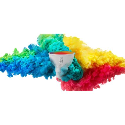 Immax NEO 07724L - LED RGB+CCT Pritemdoma elektros lemputė GU10/4,8W/230V 2700K Wi-Fi Tuya