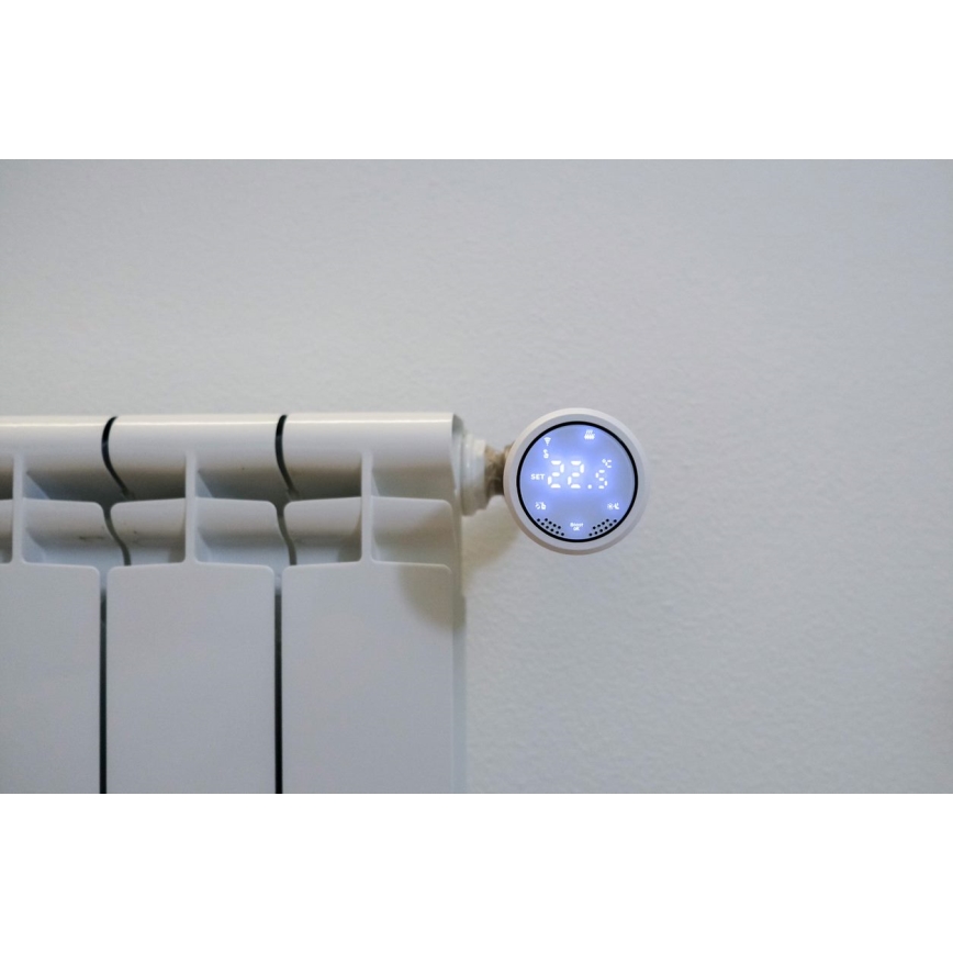 Immax NEO 07732B - RINKINYS 2x Termostatinė galvutė + BRIDGE PRO v2 2xAA/3V Tuya