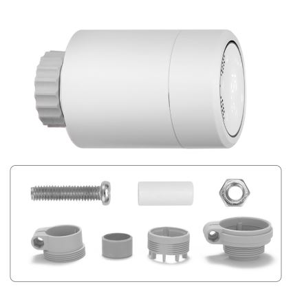 Immax NEO 07732C- RINKINYS 4x Termostatinė galvutė + BRIDGE PRO v3 2xAA/3V Wi-Fi Tuya