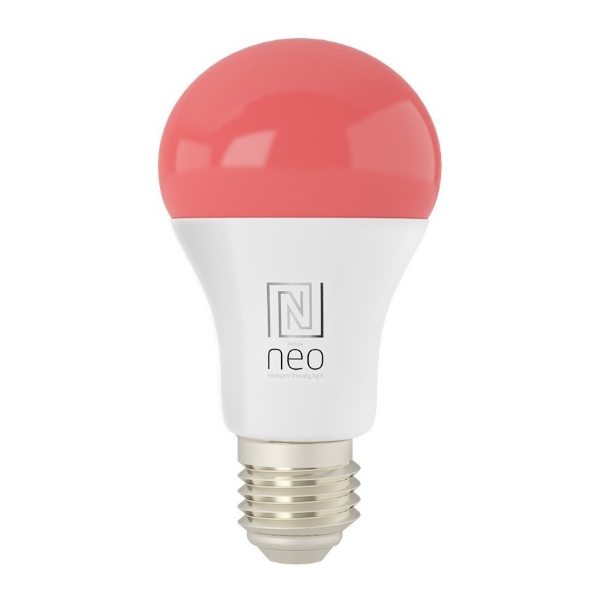 Immax NEO 07733L - LED RGB+CCT Pritemdoma elektros lemputė NEO LITE E27/11W/230V 2700 - 6500K Wi-Fi Tuya