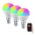 Immax NEO 07745C - RINKINYS 3x LED RGB Reguliuojama lemputė E14/6W/230V 2700-6500K Wi-Fi Tuya