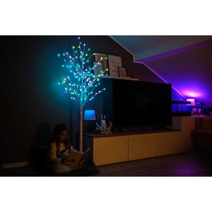 Immax NEO 07750L - LED RGB+CW šviesos reguliavimas lauko Kalėdų dekoracija NEO LITE LED/7,2W/230V 1,8m IP44 Wi-Fi Tuya medis