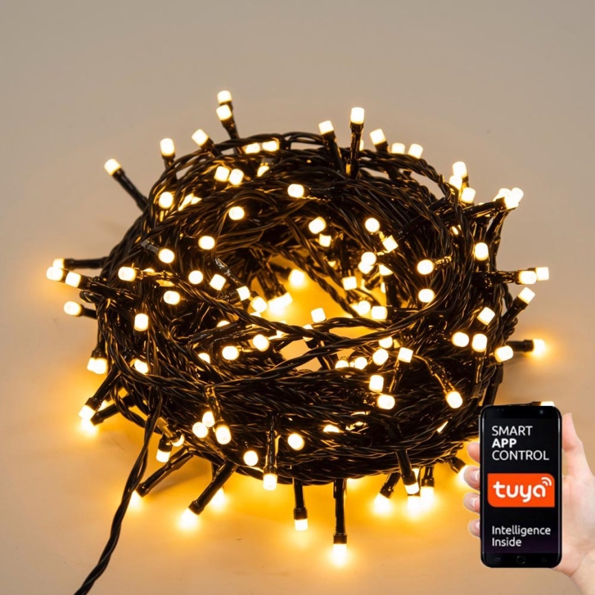 Immax NEO 07755L - LED pritemdoma lauko grandinė NEO LITE 400xLED/8 funkcijos 43m IP44 Wi-Fi Tuya šiltai balta