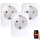 Immax NEO 07761C – RINKINYS 3x Išmanusis lizdas NEO LITE 3680W/230V/16A Wi-Fi Tuya