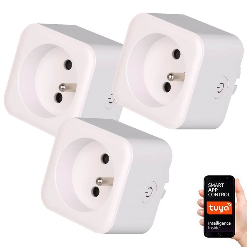 Immax NEO 07762C – RINKINYS 3x Išmanusis lizdas NEO LITE 3680W/230V/16A Wi-Fi Tuya