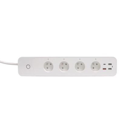 Immax NEO 07771L- NEO LITE išmanusis prailgintuvas 4AC+3xUSB+1xUSB C Wi-Fi Tuya