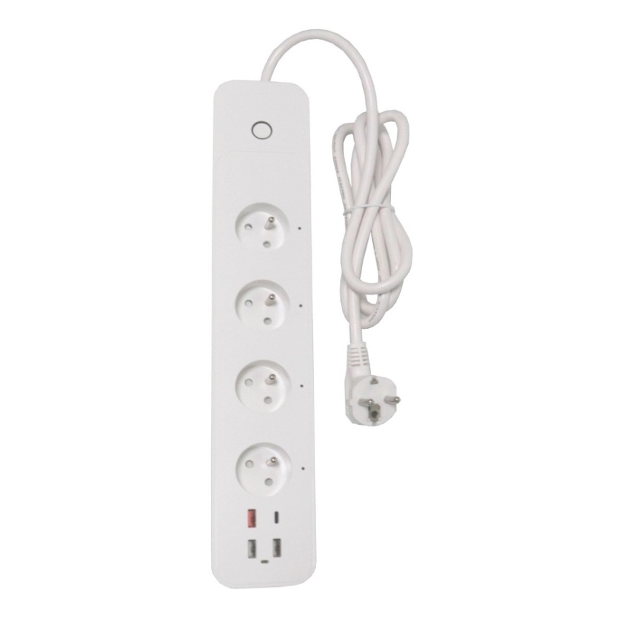 Immax NEO 07771L- Prailginimo laidas NEO LITE Smart 4AC+3xUSB+1xUSB C Wi-Fi Tuya
