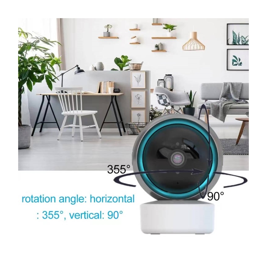 Immax NEO 07781L  - Išmani vidaus kamera su jutikliu EYE NEO LITE 355° P/T 5MP Wi-Fi Tuya