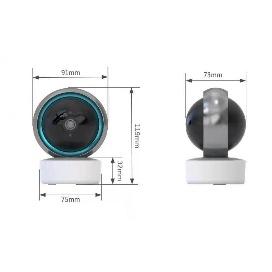 Immax NEO 07781L  - Išmani vidaus kamera su jutikliu EYE NEO LITE 355° P/T 5MP Wi-Fi Tuya